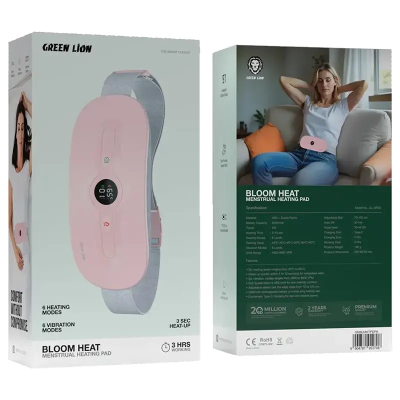 Green Lion Bloom Heat Menstrual Heating Pad 2 Mascom International.webp